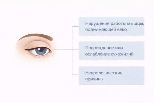 причины птоза