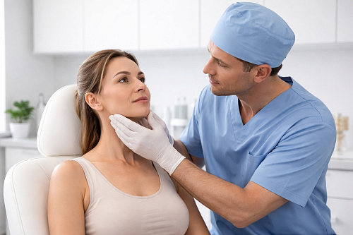 Липосакция лица и коррекция второго подбородка